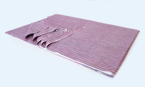 New 2.5 YD Cotton Hand Block Striped Print Running Fabric Dress making Fabric - Picture 7 of 10