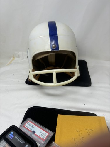 Lenny Moore Colts Autographed and Inscribed Full Size Helmet JSA Certified!!!!! - Picture 3 of 4