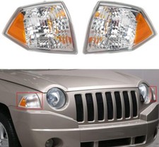 Front Corner Marker Turn Signal Parking Light Pair Fit 2007-2010 Jeep Compass