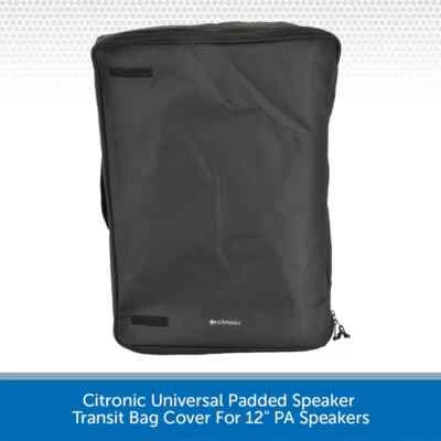 Protective Speaker Cover 12" PA Speaker Padded Transit Bag Universal Waterproof - Image 1 of 4