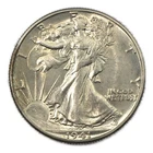 1941-D Denver Walking Liberty Silver Half 50c Uncirculated BU+