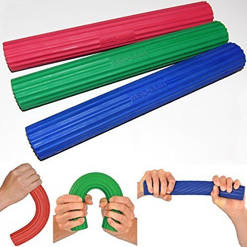 Msd Bar FLEXIBLE 3 pcs LIGHT, MEDIA, STRONG elbow tennis player mano Flex Bar Msd Bar FLEXIBLE 3 pcs LIGHT, MEDIA, STRONG elbow tennis player mano Flex Bar