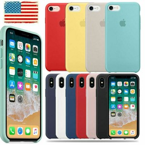 For-Apple-iPhone-XS-Max-XR-X-8-7-6plus-Genuine-Soft-Silicone-Case-Cover