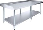 Nsf Commercial 30"x72" Stainless Steel Grill Stand Table w/ Adjustable Shelf