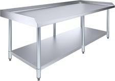 NSF Commercial 30"x72" Stainless Steel Grill Stand Table w/ Adjustable Shelf