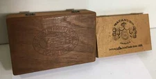 Vintage Cigar Boxes - Macanudo - Yocum Bros La Cubana Cigar Factory - 2 Wooden B