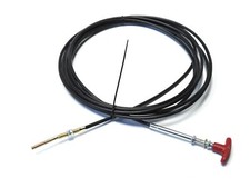 New 21ft Push Pull Cable w/ T-Handle 1/4-28 Threads Universal Fit