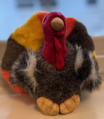A & A Plush Stuffed Animal Turkey Colorful Size Small 6” Tall VGUC - Picture 2 of 9