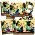 ANCIENT EGYPTIAN GODDESSES HIEROGLYPHS LIGHT SWITCH OUTLET WALL PLATE ROOM DECOR