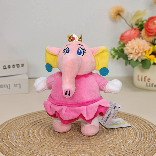 7" Super Mario Bros Wonder Plush Elephant Peach Princess Stuffed Toy Soft Doll - Picture 2 of 5