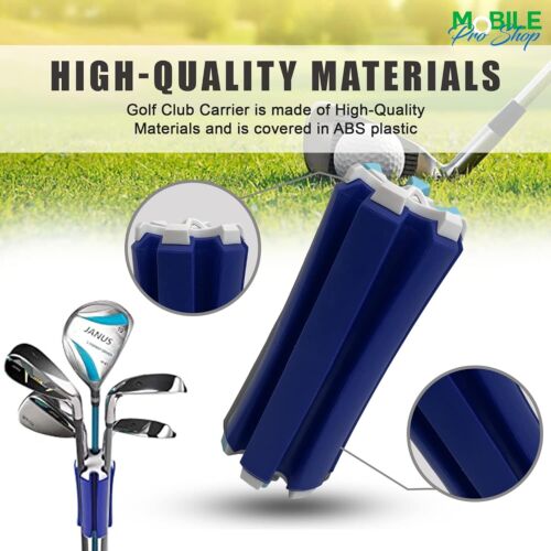 Cepillo portador de palos de golf y cepillo para palos con mosquetón - Tiene capacidad para 6 palos de golf - Imagen 4 de 32