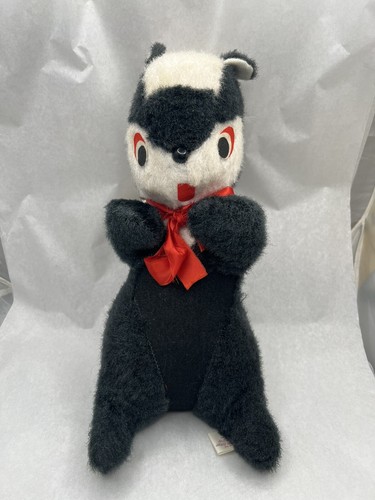 Muñeco de peluche mofeta vintage premio carnaval 13” de alto peluche años 60’s - Imagen 2 de 7