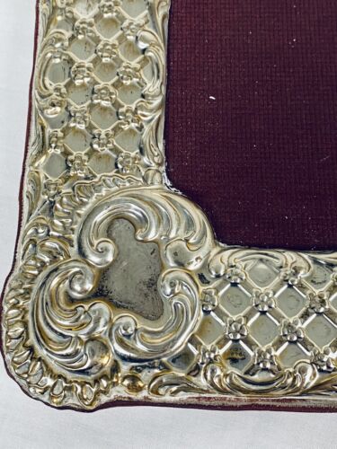 Italian Argento 925 Inalterabile Large Silver Frame- W/ Hallmarks- 6.5” x 8.5” - Picture 7 of 20