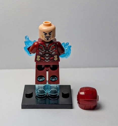 LEGO Marvel - IRON MAN w/ Silver Hexagon - Minifig (sh612) Avengers 76166 MINT - Picture 6 of 6