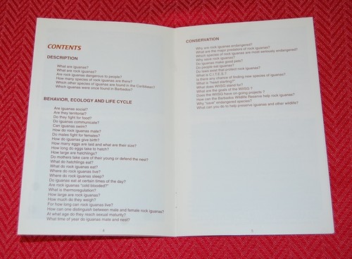 Iguanas of the Caribbean Islands a 1997 Booklet by J. Baulu & J.J.R. Castellanos - Picture 3 of 3