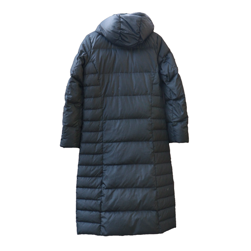 Eddie Bauer Long Parka Goose Down Black Puffer Coat Women's Size Tall Medium EUC - Picture 2 of 15