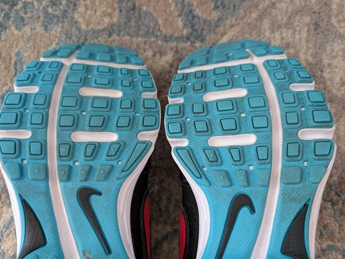 NIKE Sneakers Women's 8.5 Downshifter 5 Black Turquoise Lace Up Slip On Running - Picture 13 of 14