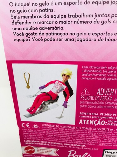 Barbie You Can Be Anything Hockey Player Doll New in Box 2021 - Picture 5 of 10