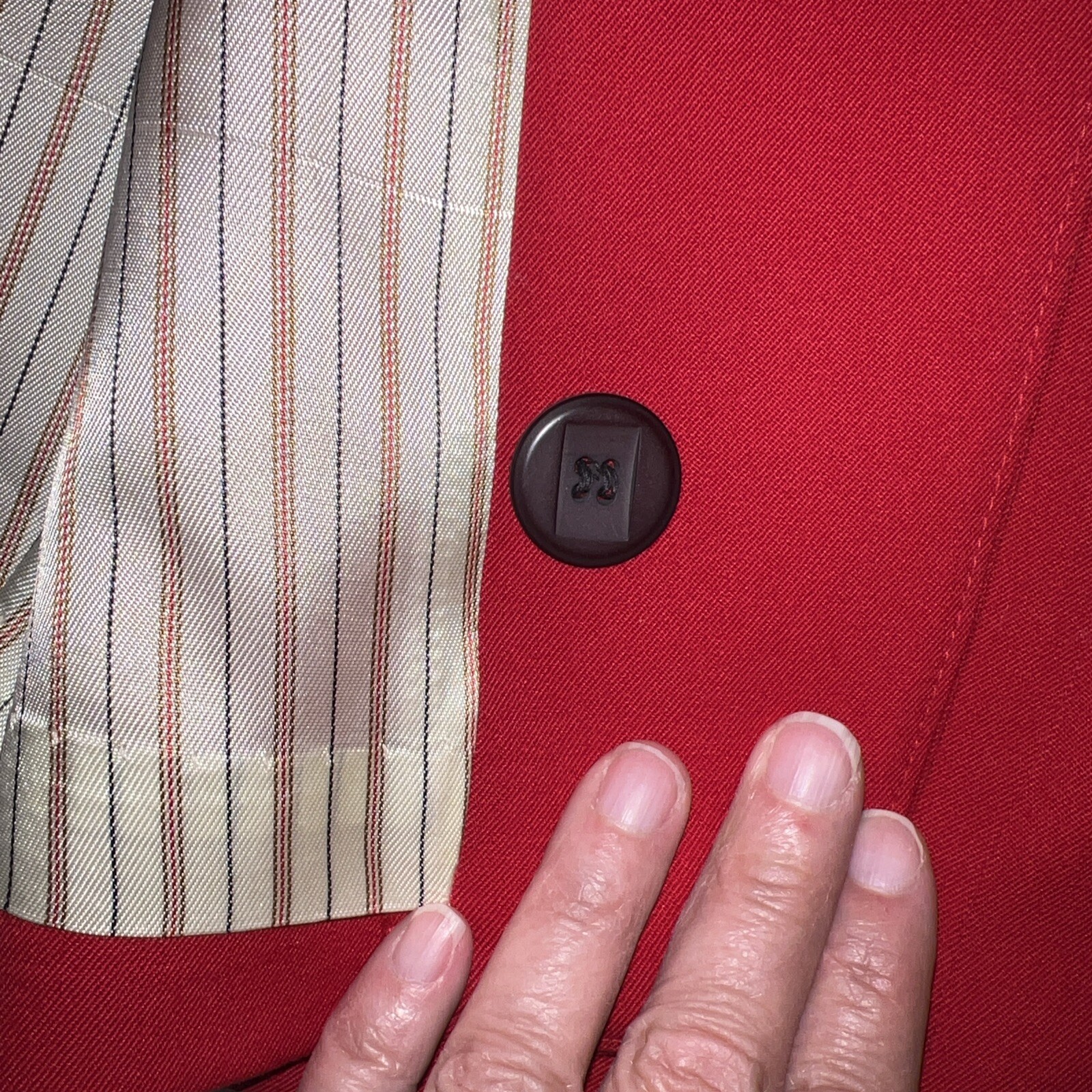 Pendleton Virgin Wool Jacket Red Size 12 Lined Bu… - image 18