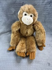 Dakin Monkey Ape Plush 16" 1991 Brown Stuffed Animal Toy Plush