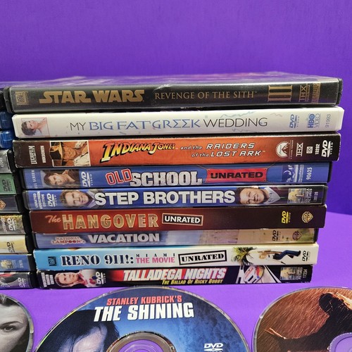 Huge Lot DVDs Blu-Rays Action Drama Comedy Indiana Jones Star Wars Old School - Picture 3 of 6