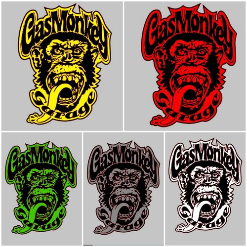 MONKEY LOGO GAS MONKEY GARAGE GMG style decal sticker car toolbox