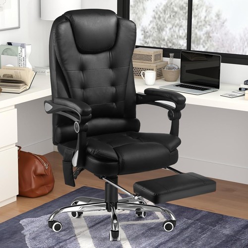 High Back Executive Office Chair 7 Point Massage&Heat Ergonomic Recliner Chair - Picture 2 of 7
