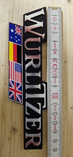 wurlitzer Schriftzug Metall - Bild 2 von 3