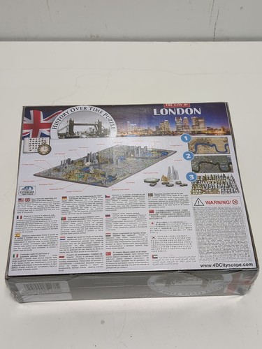 4D Cityscape Jigsaw Puzzle - London City Map New/Opened + Bonus Puzzle! - Picture 2 of 6