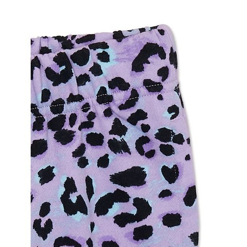 365 Kids from Garanimals Girls Fleece Print Jogger Pants Size 4 Animal Print - Picture 2 of 3