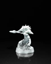 Ghost Halberd - Graveyard Of Sorrows - 32mm Unpainted DnD Miniatures 
