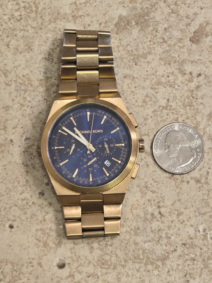 MICHAEL KORS MK8338 LEXINGTON MENS GOLD STAINLESS STEEL WATCH