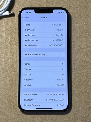 Apple iPhone 13 - 128 GB - Medianoche (desbloqueado) (CDMA + GSM) A2482 - Imagen 9 de 12