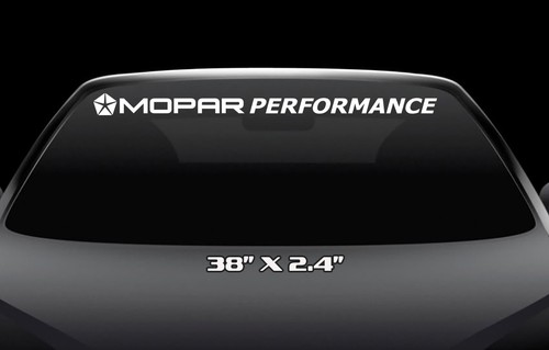 Banner parabrisas MOPAR Performance "Pentastar" (muchos colores a elegir) - Imagen 1 de 2