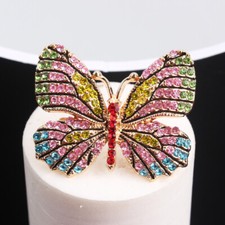 Fashionable Simple Individual Creative Elegant Colorful Butterfly Brooch