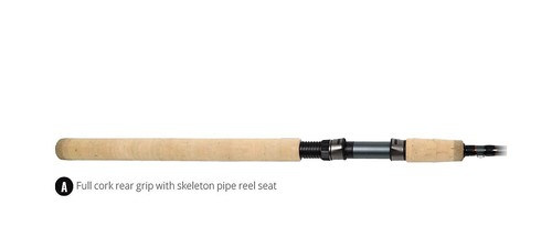 Okuma SST "a" Cork Grip Spinning Rod 7' 0" 2 Piece Medium Light SST-S-702MLa - Picture 2 of 7
