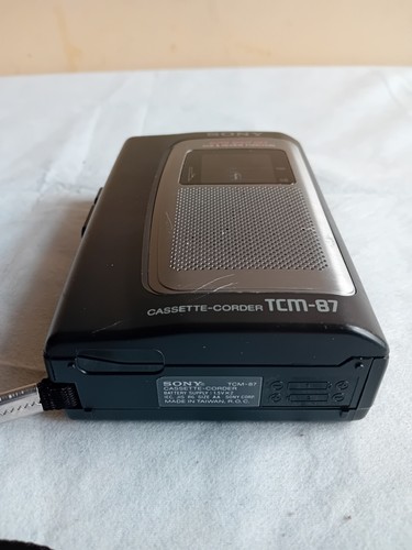 Sony Walkman TCM-87 Lettore cassette VINTAGE - Foto 2 di 11