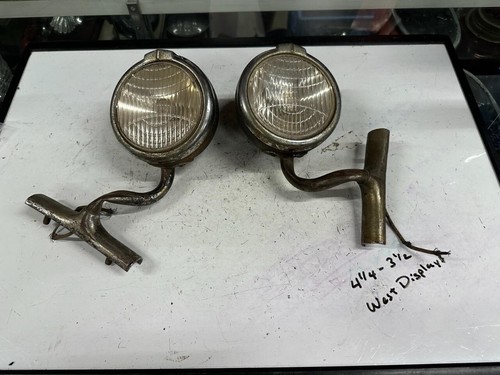 PAIR Vintage 1930 CHRYSLER COWL LIGHT Lamp Lights Old Car 1920's 30's AUTO LAMPS