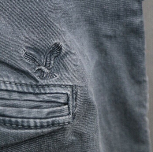 Pantalones cortos chinos ajustados para hombre American Eagle Extreme Flex azul talla 44 - Imagen 10 de 10
