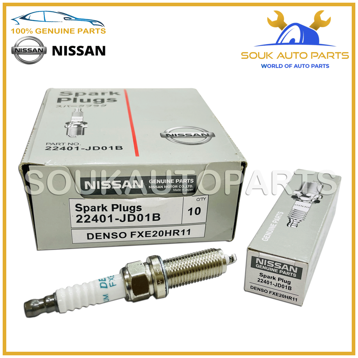 22401-JD01B SPARK PLUG SET 4Pcs IRIDIUM For Nissan ALTIMA SENTRA