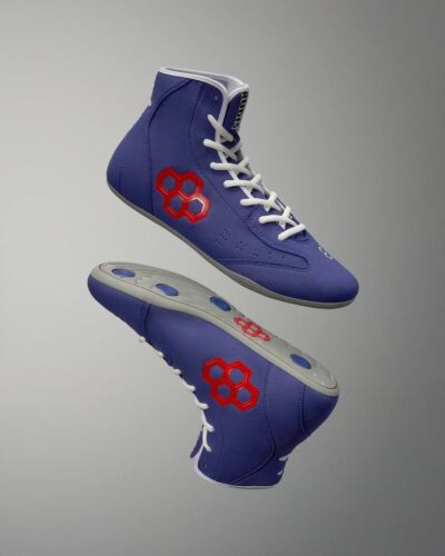 Scarpe da wrestling RUDIS INTERNATIONAL Royal boxe MMA scarpe da combattimento blu - Foto 7 di 12