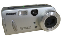 Sony Cyber Shot DSC-P52 3.2MP 2x Digital Camera - Silver