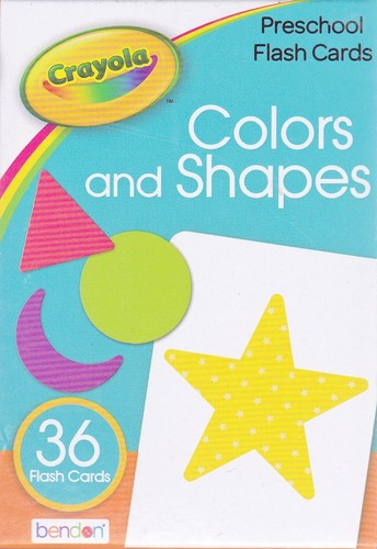 Cards Learning CRAYOLA Colors & Shapes Flash Game Deck