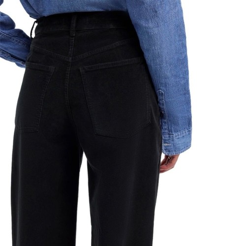 Madewell NWT The SuperWide Leg Pant in Corduroy Black Size 24 - Picture 7 of 11