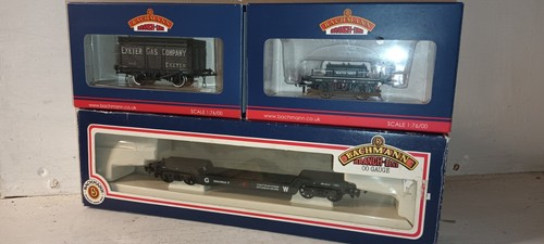 Spur OO 3x Bachmann GWR Waggon 38-676 Rangierwagen 33-900 Brunnenwagen 37-186 7 Bohlen