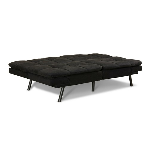Memory Foam Futon Sleeper Sofa Bed Couch Convertible Foldable Black 72 inch - Picture 6 of 6