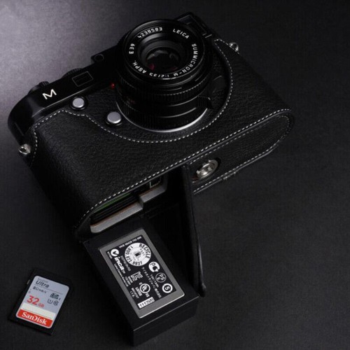 Cuero Genuino Media Cámara Estuche Bolso Cubierta para Leica M M240 M246 M-P MM MP M262 - Imagen 5 de 20