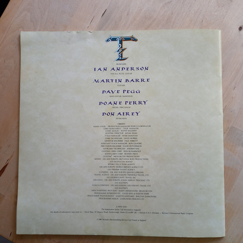 JETHRO TULL Crest of a knave Tour Programm World Tour 1987 / gebraucht - Bild 9 von 9