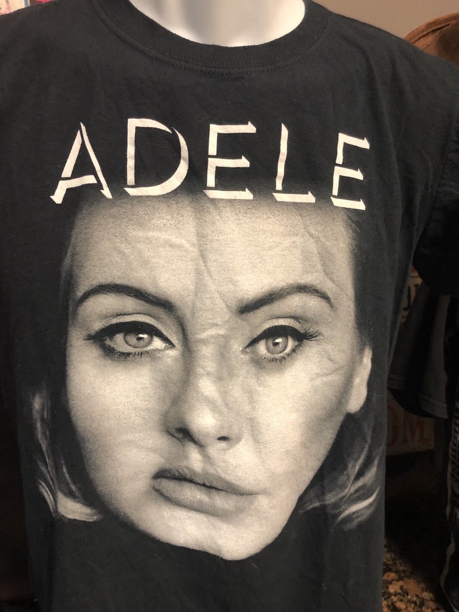 Adele Live 2016 Tour Double Sided Women's size Small Black T Shirt