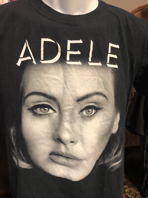 Adele Live 2016 Tour Double Sided Women's size Small Black T Shirt